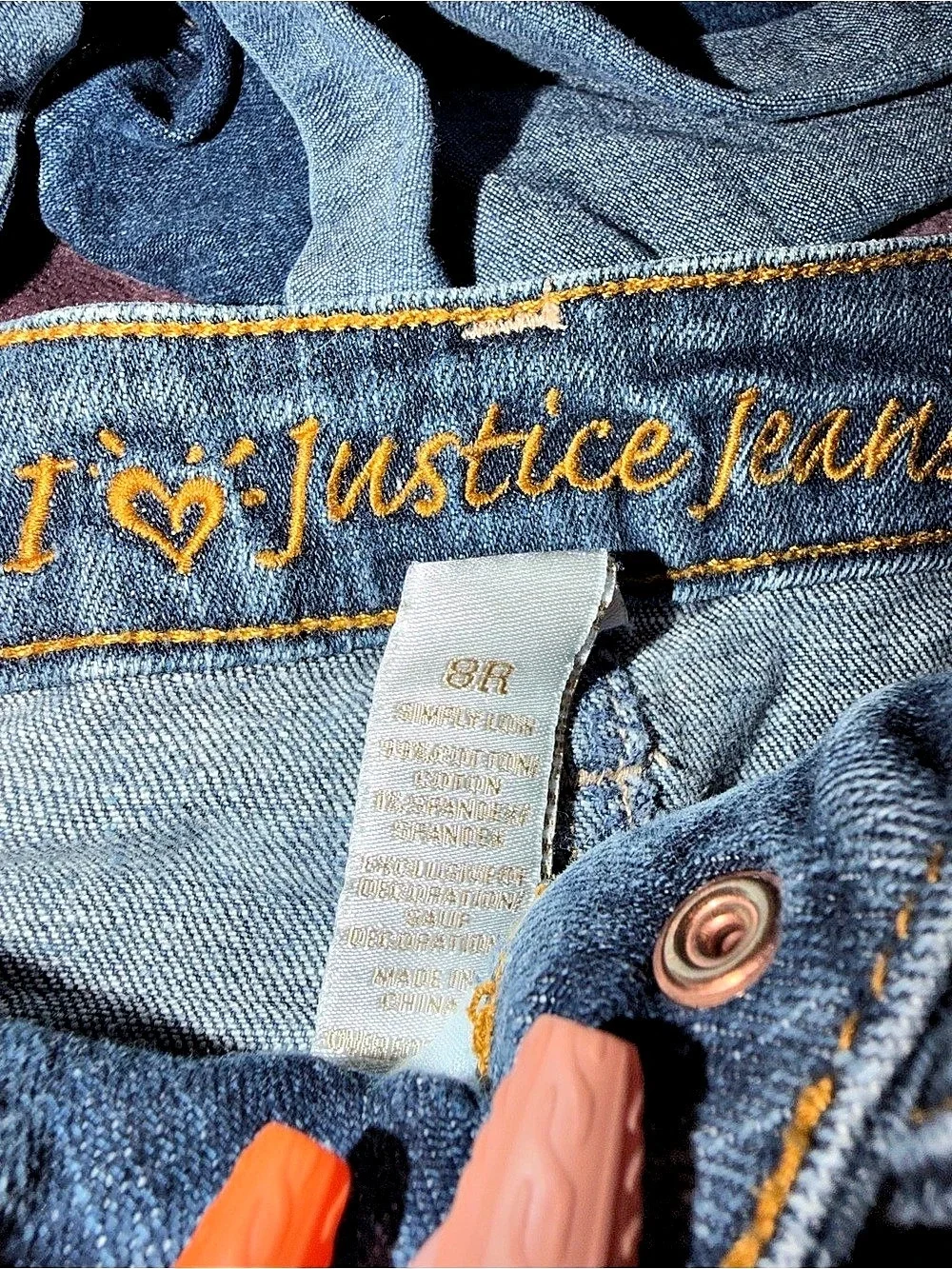 Justice shorts jeans girls